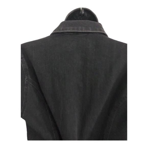 Jessica Simpson black denim button front short sleeve jeans jumpsuit size 5 new - Picture 12 of 17